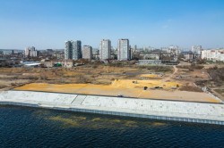 В Ворошиловском районе Волгограда завершено строительство нового участка берегоукрепления